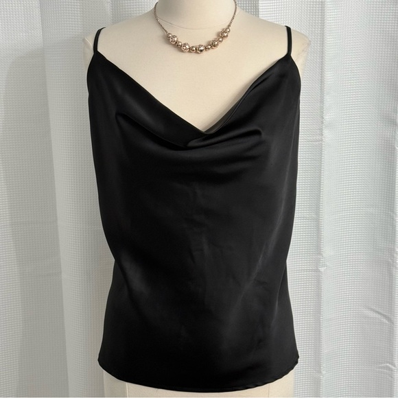 Zenobia Tops - Zenobia Women's Cowl Neck Adjustable Straps Soft Camisole, Black, Size 2XL